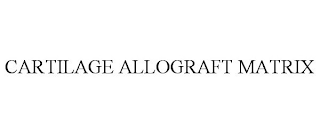 CARTILAGE ALLOGRAFT MATRIX