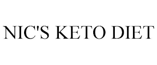 NIC'S KETO DIET