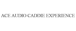 ACE AUDIO CADDIE EXPERIENCE