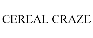 CEREAL CRAZE