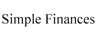 SIMPLE FINANCES