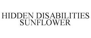 HIDDEN DISABILITIES SUNFLOWER
