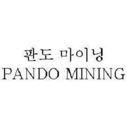 PANDO MINING