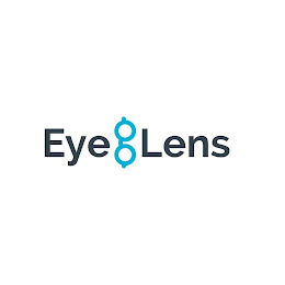 EYE LENS WITH EYEGLASSES IN CENTER