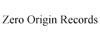 ZERO ORIGIN RECORDS
