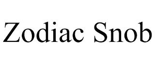 ZODIAC SNOB