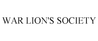 WAR LION'S SOCIETY