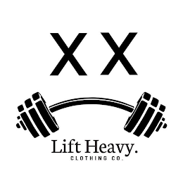 X X LIFT HEAVY. CLOTHING CO.