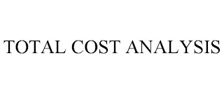 TOTAL COST ANALYSIS