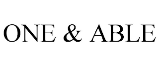 ONE & ABLE