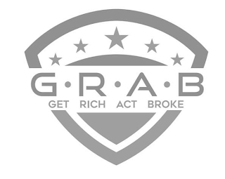 G·R·A·B GET RICH ACT BROKE