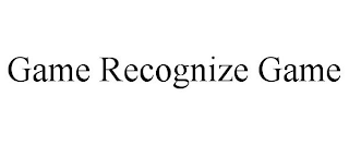 GAME RECOGNIZE GAME