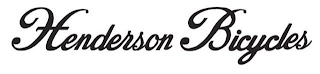 HENDERSON BICYCLES