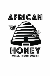 AFRICAN HONEY WILD RAW SUSTAINABLY SOURCED 100% ORGANIC DARKER. THICKER. SWEETER IMPORTED FROM KENYA