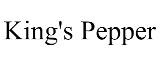 KING'S PEPPER