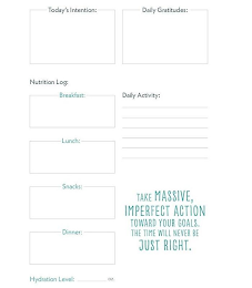 TAKE MASSIVE, IMPERFECT ACTION TOWARD YOUR GOALS. THE TIME WILL NEVER BE JUST RIGHT.