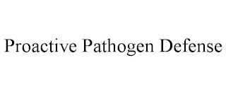 PROACTIVE PATHOGEN DEFENSE