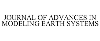 JOURNAL OF ADVANCES IN MODELING EARTH SYSTEMS