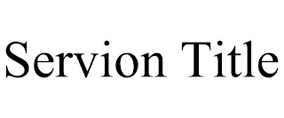 SERVION TITLE