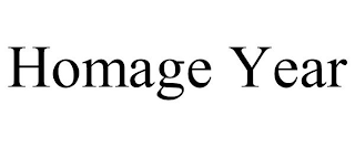 HOMAGE YEAR