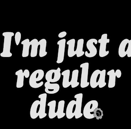 I'M JUST A REGULAR DUDE