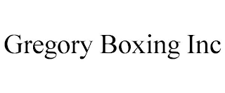 GREGORY BOXING INC