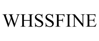 WHSSFINE