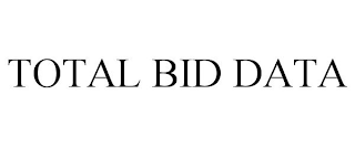 TOTAL BID DATA