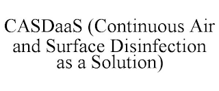 CASDAAS (CONTINUOUS AIR AND SURFACE DISINFECTION AS A SOLUTION)