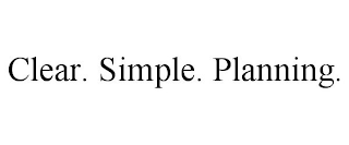 CLEAR. SIMPLE. PLANNING.