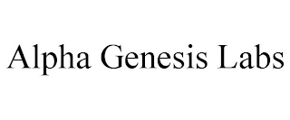 ALPHA GENESIS LABS