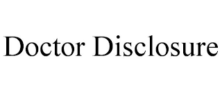 DOCTOR DISCLOSURE