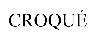 CROQUÉ