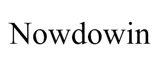 NOWDOWIN