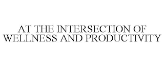 AT THE INTERSECTION OF WELLNESS AND PRODUCTIVITY