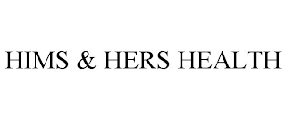 HIMS & HERS HEALTH