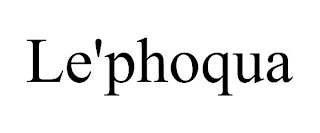 LE'PHOQUA