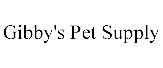 GIBBY'S PET SUPPLY