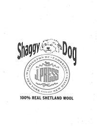 SHAGGY DOG 100% REAL SHETLAND WOOL WASHINGTON D.C. CAMBRIDGE NEW HAVEN NEW YORK SINCE 1902 J.PRESS