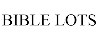 BIBLE LOTS