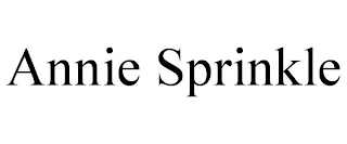ANNIE SPRINKLE