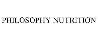 PHILOSOPHY NUTRITION