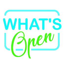 WHAT'S OPEN