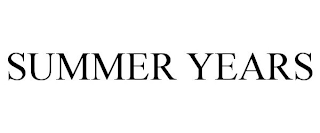 SUMMER YEARS