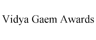 VIDYA GAEM AWARDS