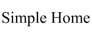SIMPLE HOME