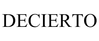 DECIERTO