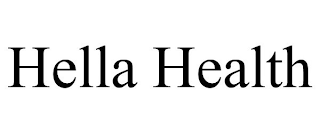 HELLA HEALTH