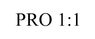 PRO 1:1