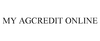 MY AGCREDIT ONLINE